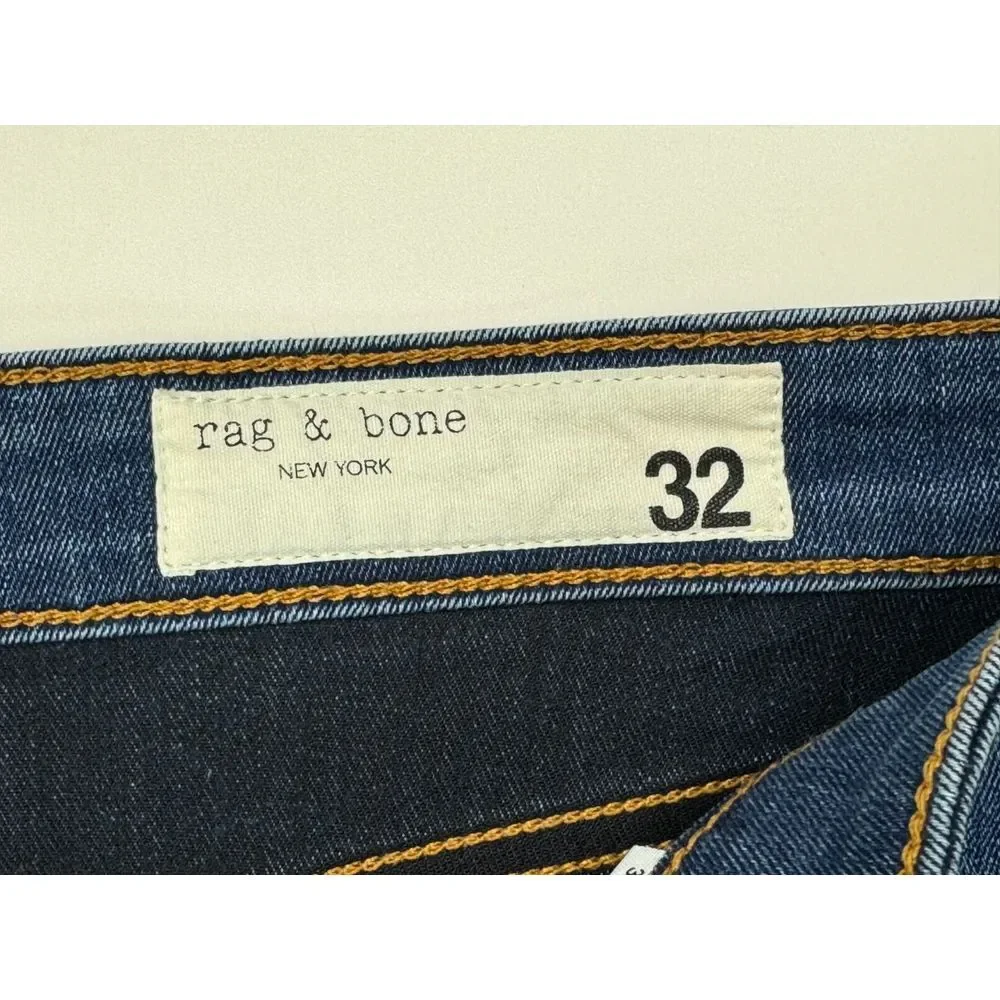 RAG & BONE Nina High Rise Ankle Skinny Jeans Camden Women 32 EUC Stretch‎ Cotton